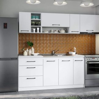 Set Mobila Bucatarie Mina Pure 230 Alb C56