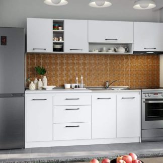 Set Mobila Bucatarie Mina Pure 240 Alb C46