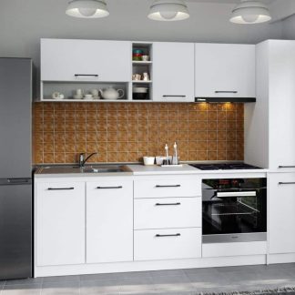 Set Mobila Bucatarie Mina Pure 244 Alb C44