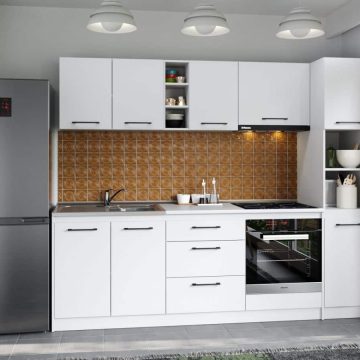 Set Mobila Bucatarie Mina Pure 244 Alb C54
