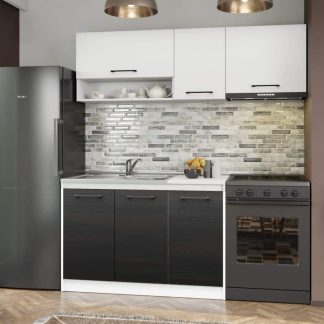 Set Mobila Bucatarie Mina Yang 180 Ferrara/Alb C132