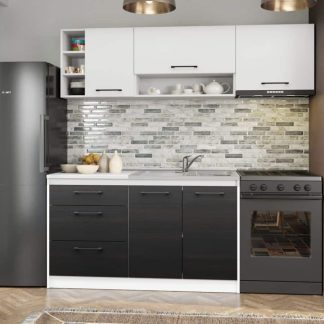 Set Mobila Bucatarie Mina Yang 200 Ferrara/Alb C129