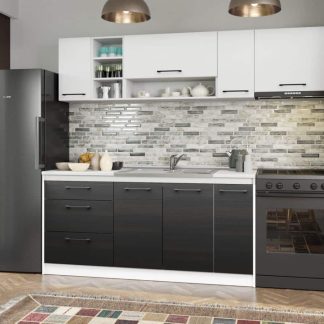 Set Mobila Bucatarie Mina Yang 230 Ferrara/Alb C137