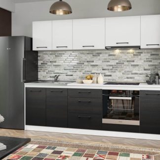 Set Mobila Bucatarie Mina Yang 240 Ferrara/Alb C123