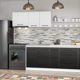 Set Mobila Bucatarie Mina Yang 260 Ferrara/Alb C136