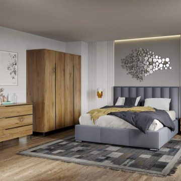 Set Mobila Dormitor Beverley tapitat
