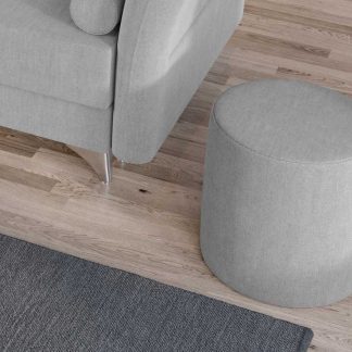 Taburet Smart Tapitat Gri Deschis