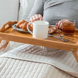 Tava din bambus Servire cu rasfat