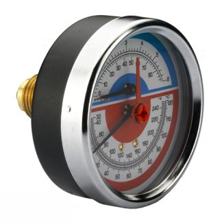 Termomanometru IVAR 1/2 FE 120 C - 6 bar radial ( stoc bucegi )
