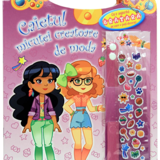 Caietul micuței creatoare de modă. Ținute asortate. Mov