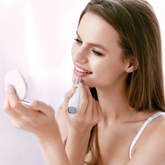 Trimmer facial femei Anjou AJ-PCA022, Lumina LED