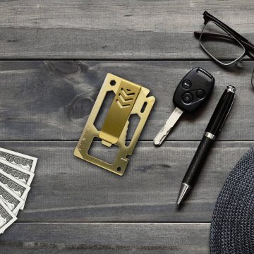 Unealta multifunctionala de buzunar 10 in 1, Money Clip