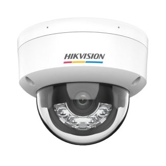 Camera supraveghere interior IP Dome Hikvision ColorVu DS-2CD1167G2H-LIU-2.8MM, 6 MP, 2.8 mm, microfon, IR/lumina alba 30 m, detectare miscare, PoE