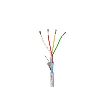 Cablu ecranat alarma Elan 4x0.22, cupru, 4 mm, 100 metri