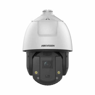 Camera supraveghere IP Speed Dome Hikvision AcuSense DarkFighter DS-2DE7S425MW-AEB(F1)(S5), 4 MP, 4 mm, IR 200 m, lumina alba 30, slot card, PoE