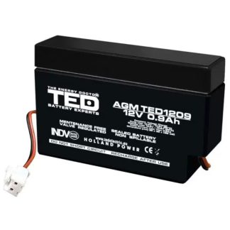 Acumulator TED AGM VRLA TED003058, 12 V, 0.9 A, PI-03