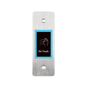 Buton cerere iesire cu LED de stare bicolor EBUTTON 1-X, NO/COM/NC, temporizare, fara contact, ingropat