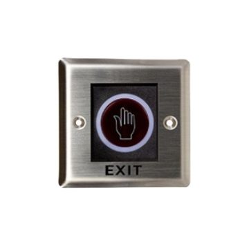 Buton cerere iesire touchless ZKTeco ACC-ECO-PUSH-TLEB101, NO/NC/COM, indicator LED, aparent