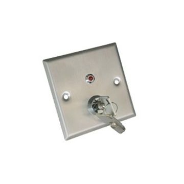 Buton cerere iesire ZKTeco ACC-PUSH-EX806B, NO/NC/COM, 500.000 actionari, cheie, ingropat