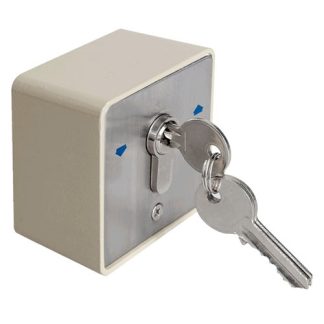 Buton cu cheie YKS-803D1, 2 comutatoare, 3 chei, aparent