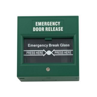 Buton iesire de urgenta Headen BU-01, PVC, aparent, verde