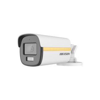 Camera de supraveghere exterior Hikvision Hybrid Light ColorVu DS-2CE12DF3T-LFS, 2 MP, 2.8 mm, IR/lumina alba 40 m, microfon