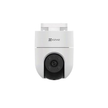 Camera supraveghere wireless IP WiFi PT Ezviz Full color H8C 2MP, IR/lumina alba 30 m, 4 mm, slot card, microfon, detectare miscare