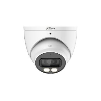 Camera supraveghere Dome cu iluminare duala Dahua HAC-HDW1801T-IL-A-0280B-S2, 4K, IR/lumina alba 40 m, 2.8 mm, microfon
