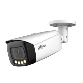 Camera supraveghere exterior IP Dahua Full Color WizMind IPC-HFW5849T1-ASE-LED, 8 MP, lumina alba 60 m, 3.6 mm, functii smart, microfon, slot card, PoE