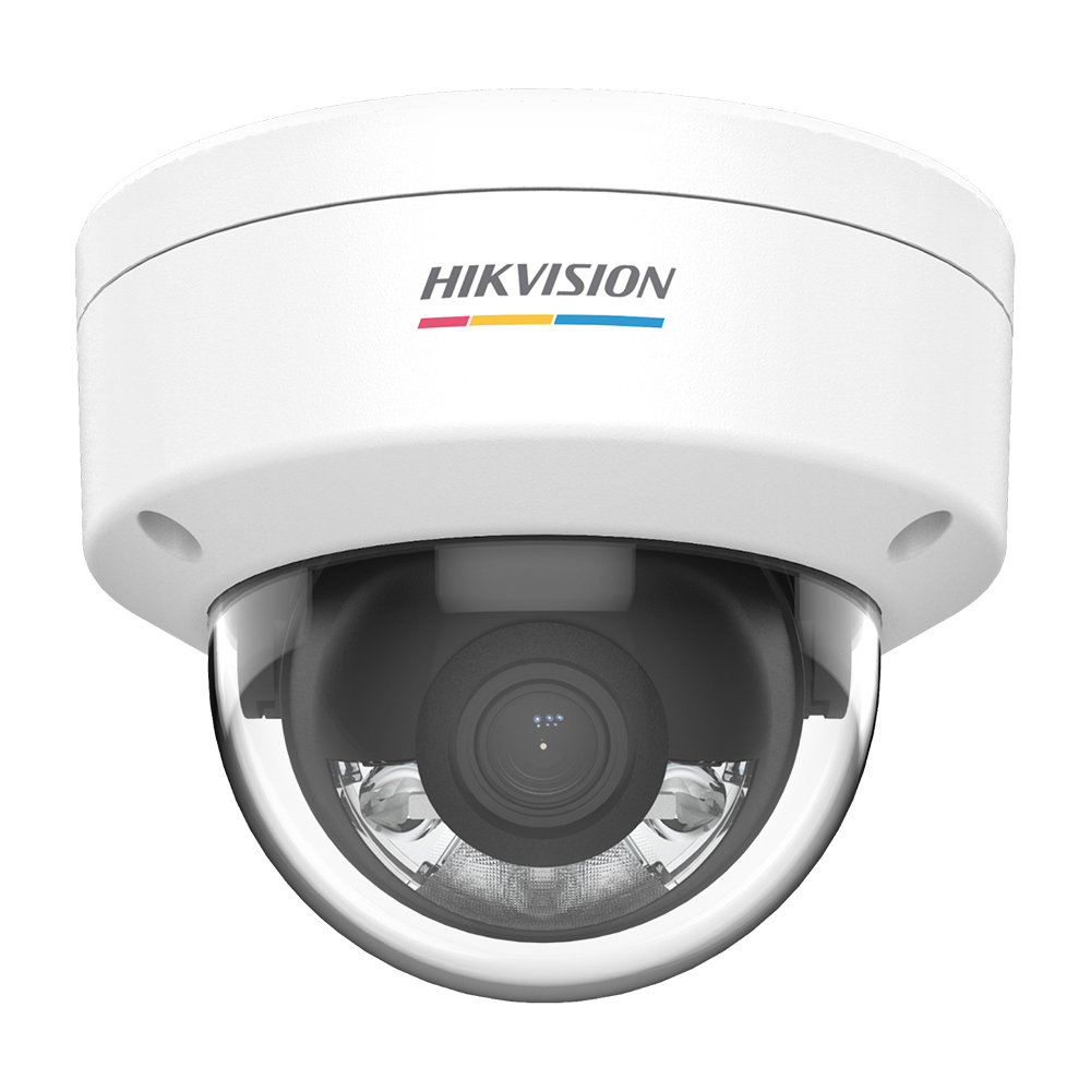 Camera supraveghere IP Dome Hikvision ColorVu DS-2CD1127G0-L, 2 MP, 2.8 mm, lumina alba 30 m, PoE