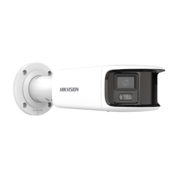 Camera supraveghere IP exterior Hikvision ColorVu DS-2CD2T87G2P-LSU/SL, 8 MP, 4 mm, slot card, microfon, lumina alba 40 m, PoE