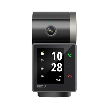 Camera supraveghere wireless IP WiFi Imou Rex VT Pro Active Deterrence IPC-S2VBP-5M0WR, 5 MP 3K, 3.6 mm, IR 20 m, ecran 2.4", intercom, microfon si difuzor, slot card, auto tracking