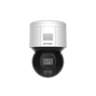 Camera supraveghere rotativa Speed Dome IP PTZ WiFi Hikvision Full Color Acusense DS-2DE3A400BW-DE-W(F1)(T5), 4MP, 4 mm, lumina alba 30 m, slot card, microfon, detectie miscare, PoE, 16x