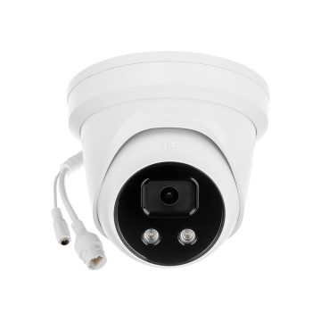 Camera supraveghere IP Dome Hikvision AcuSense DS-2CD2346G2-IU2C, 4 MP, IR 30 m, 2.8 mm, slot card, microfon, PoE