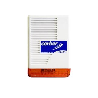 Sirena de exterior cu flash Cerber SA-11, 128 dB, tamper, IP34