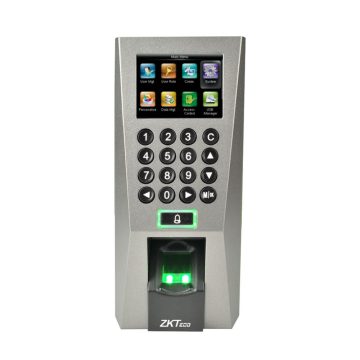 Cititor de proximitate biometric standalone TCP/IP ZKTeco ACO-F18ZMM-1, ecran LCD 2.4 inch, EM, 3.000 amprente, 5.000 carduri, 100.000 evenimente