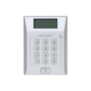 Cititor de proximitate cu tastatura RFID Hikvision DS-K1T802M, Mifare, 13.56 MHz, 3.000 carduri, 10.000 evenimente, watchdog