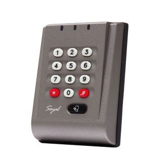 Cititor de proximitate cu tastatura Soyal AR 757 HBR M, Wiegand, cod PIN, Mifare, 13.56 MHz, 1024 carduri, 3000 evenimente, 12 V