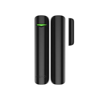 Contact magnetic wireless Ajax DoorProtect Plus BL, aparent, 1 intrare NC, reed, accelerometru, 868 MHz, RF 1200 m, negru