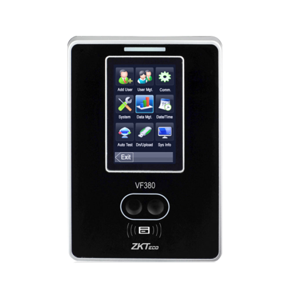 Controler de acces facial IP ZKTeco TA-VF380ZMM-1, RFID, 2.8 inch, 3.000 fete, 50.000 carduri, 1.000.000 evenimente