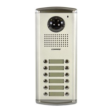 Videointerfon de exterior Commax DRC-12AC2, 12 familii, ingropat, bloc
