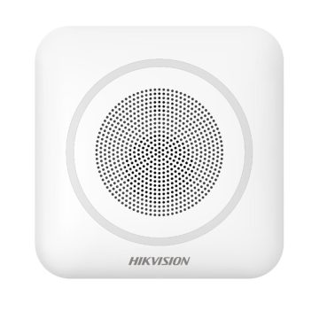 Sirena stroboscopica wireless de interior Hikvision AX PRO DS-PS1-II-WE, 110 dB, 868 MHz, RF 1000 m, LED Albastru