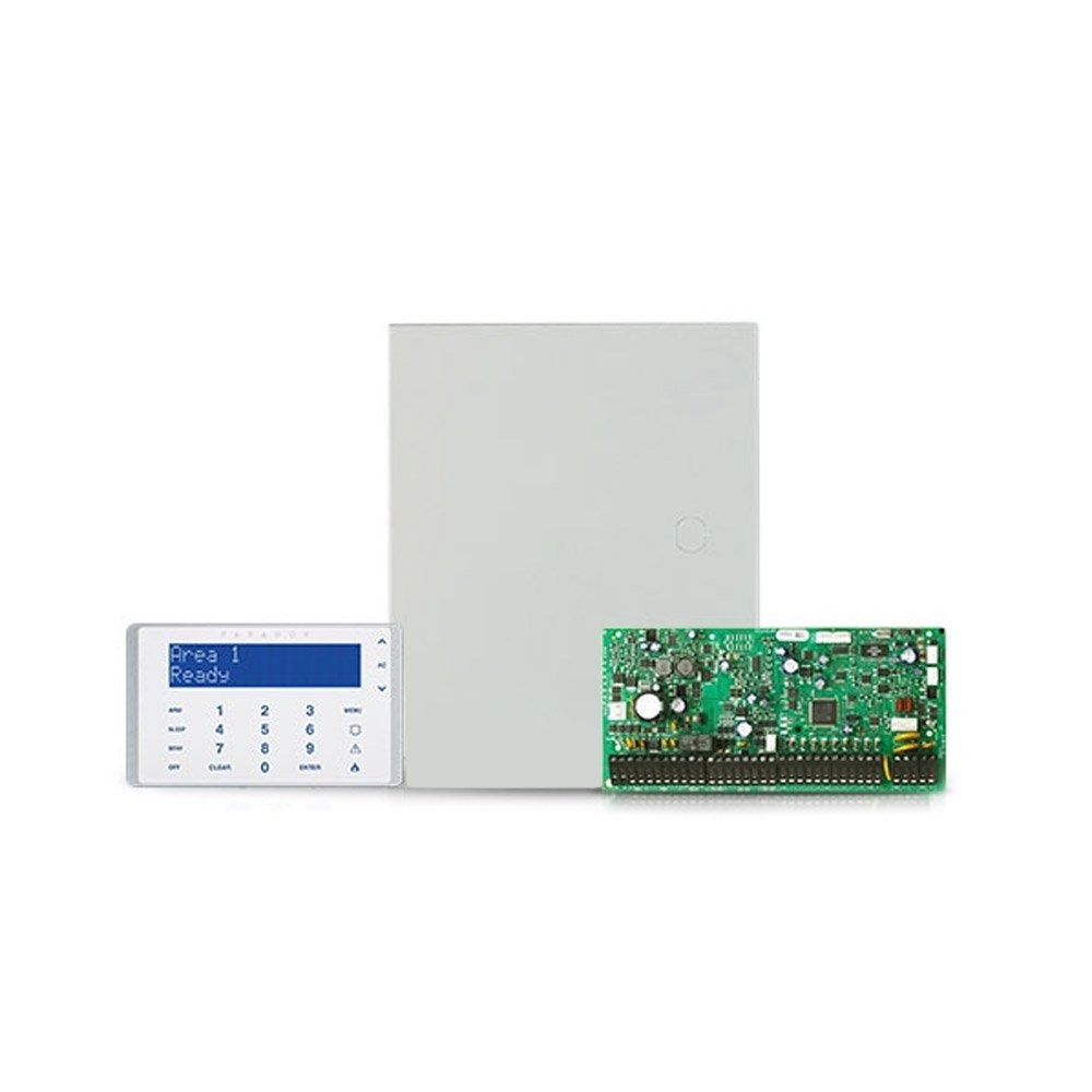 Centrala alarma antiefractie Paradox Digiplex EVOHD cu tastatura K656 si carcasa, 8 partitii, 8-192 zone, 5-32 PGM