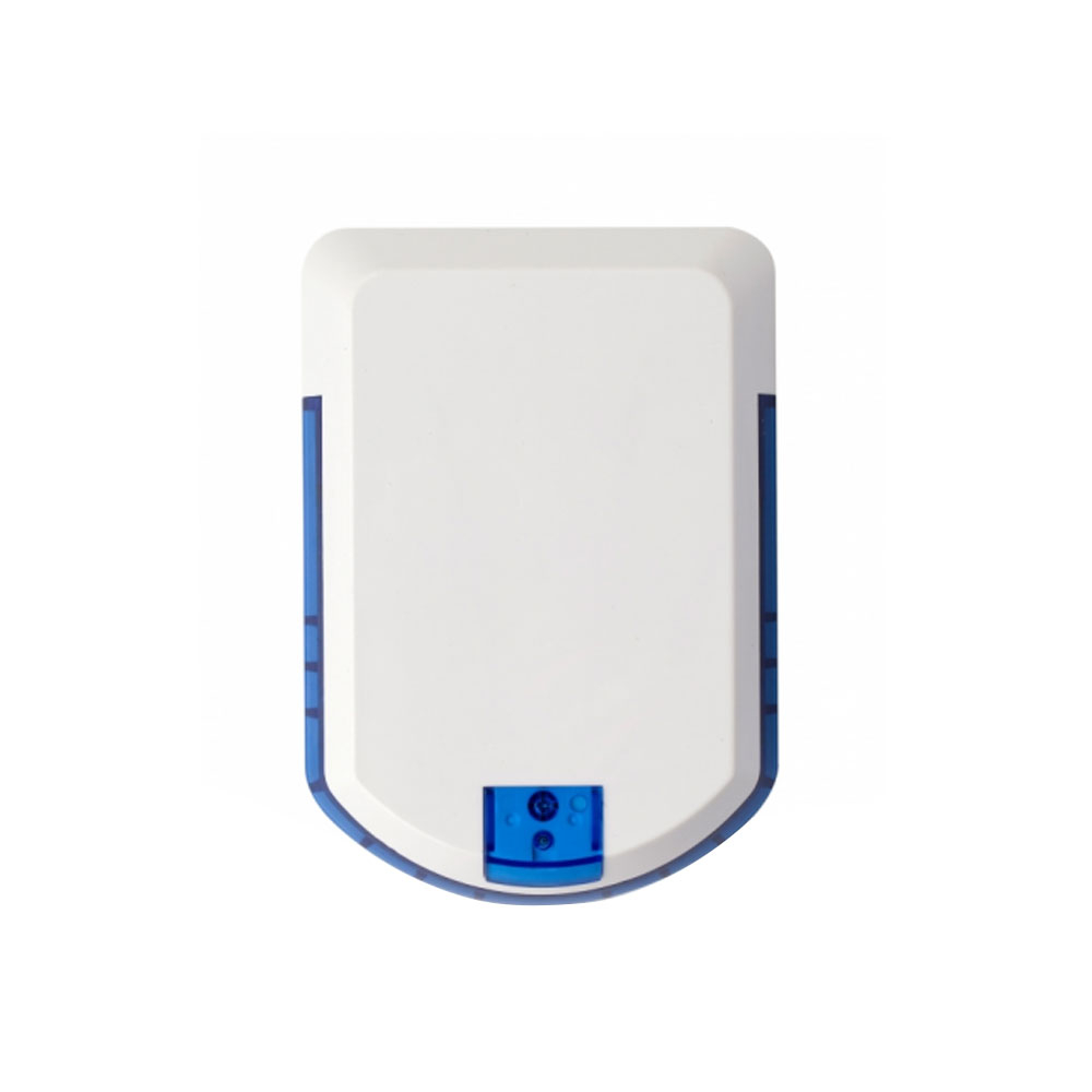 Sirena de exterior wireless cu LED Eldes EWS2-BLUE, 104 dB, RF 150 m, autonomie 18 luni