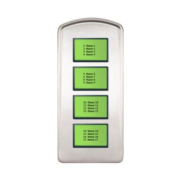 Extensie interfon de exterior Electra PLL.42I, 4 module afisare, aparent, gri