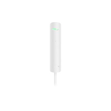 Detector de geam spart Ajax GlassProtect Fibra WH, 9 m, 180 grade, contact NC, alb