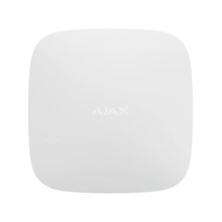 Unitate centrala AJAX Hub Plus WH, 25 partitii, 150 dispozitive, 2000 m