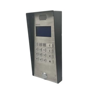 Interfon de exterior GSM SK-TS2 (BL), 200 apartamente, 3 numere de telefon per apartament, cititor tag, microfon si difuzor, LCD