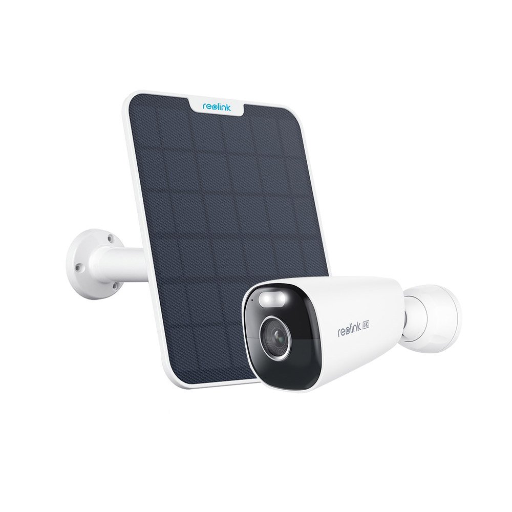 Kit camera supraveghere wireless Reolink Full Color Argus B360, 4K, Lumina alba / IR 10m, microfon si difuzor, slot card, vizualizare de pe telefon + panou solar