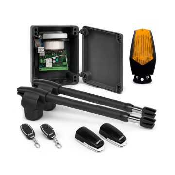 Kit automatizare poarta batanta Motorline LINCE 400 - 24V, 250 Kg/canat, 3 m/canat, 60 W